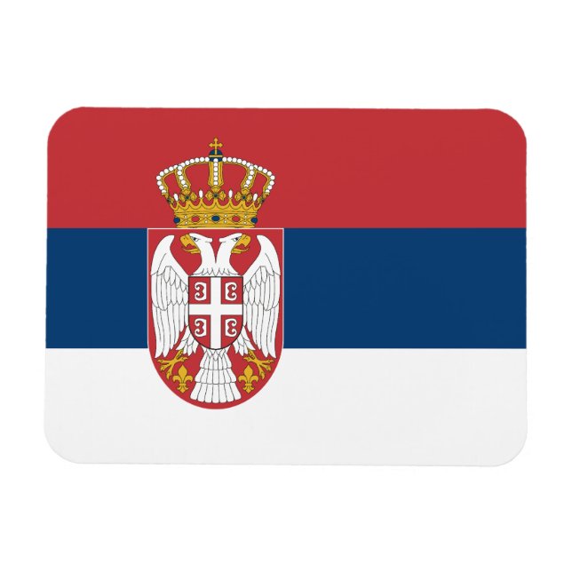 Magnet Flexible Serbia Flag (Horizontal)