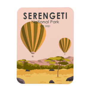 Magnet Flexible Serengeti National Park Tanzania Hot Air Balloon