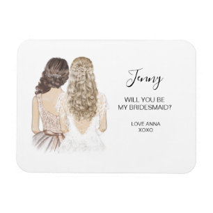 Magnet Flexible Serez-vous mon aimant de servante d'honneur ?