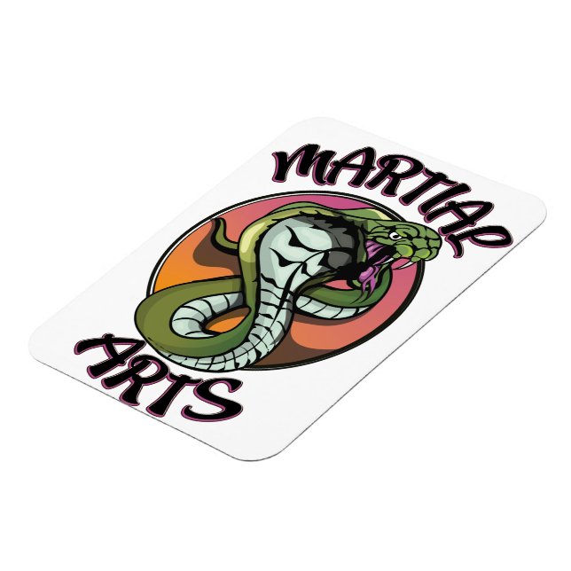 Magnet Flexible Serpent d'arts martiaux (Côté Gauche)