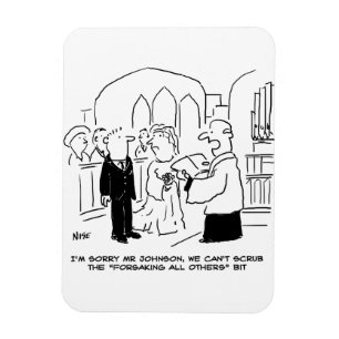 Magnet Flexible Service de l'église mariage Vicar ne peut pas frot