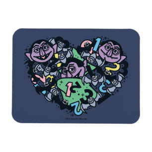 Magnet Flexible Sésame Sésame Comte von Count Doodle Heart