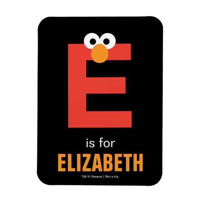 Magnet Flexible Sesame Street | E est pour Elmo (Vertical)