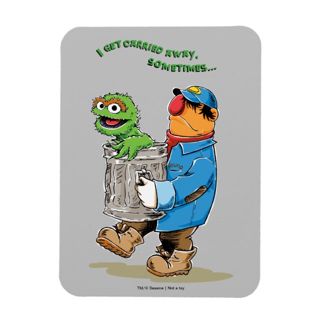 Magnet Flexible Sesame Street | Oscar & Bruno the Garbage Man (Vertical)