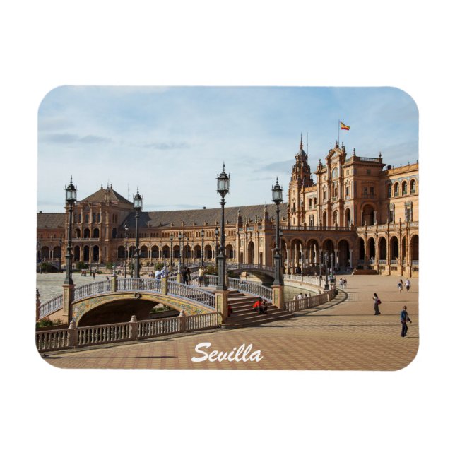Magnet Flexible Seville Spain square (Horizontal)