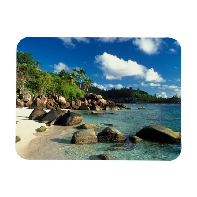 Magnet Flexible Seychelles, île de Mahe, plage d'Anse Royale. 3 (Horizontal)