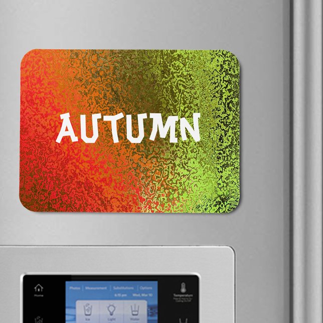 Magnet Flexible Shades de nom propre de l'aimant orange et vert Pr (Own Name Shades of Orange & Green Premium Magnet)