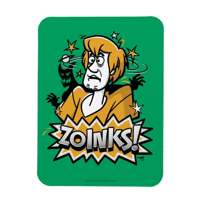 Magnet Flexible Shaggy "Zoinks !" Graphic halftone (Vertical)