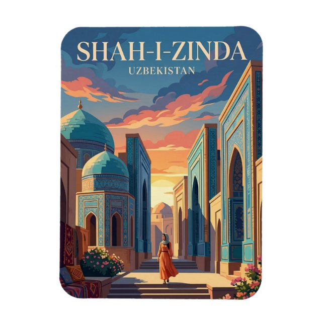 Magnet Flexible Shah-i-Zinda Ouzbékistan (Vertical)