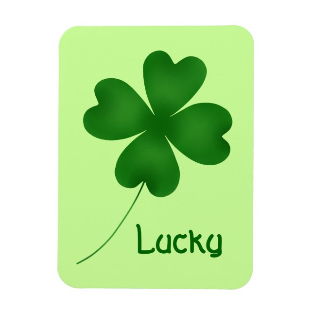 Magnet Flexible Shamrock mignon simple (Vertical)