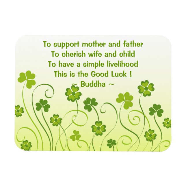 Magnet Flexible Shamrocks et trèfle (Horizontal)
