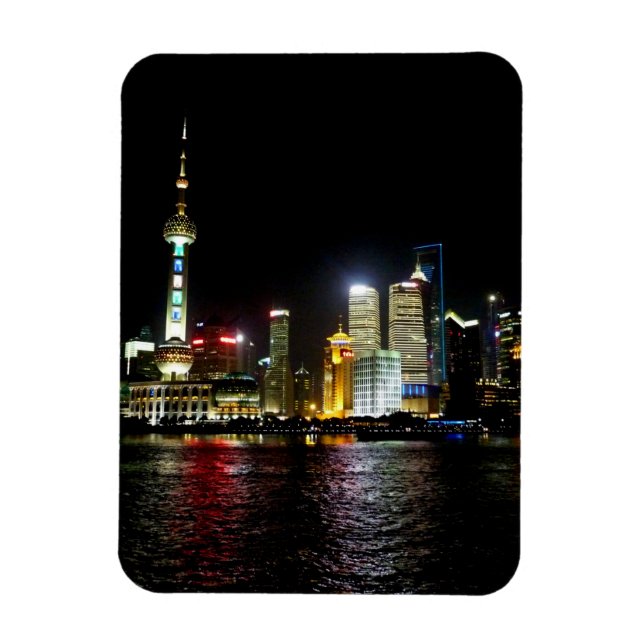 Magnet Flexible Shanghai la nuit (Vertical)