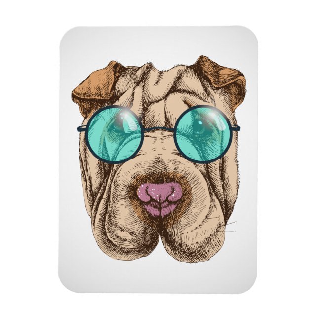 Magnet Flexible Sharpei dans les lunettes de soleil (Vertical)