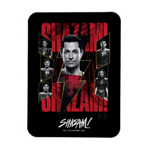 Magnet Flexible SHAZAM ! Furie des dieux Groupe SHAZAMily