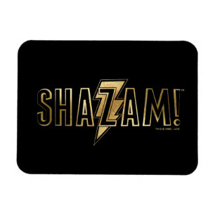 Magnet Flexible SHAZAM ! Logo Or