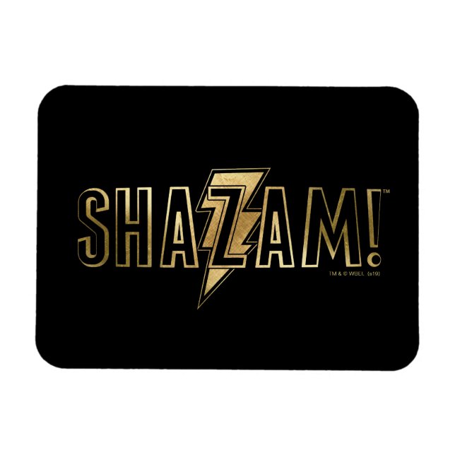 Magnet Flexible SHAZAM ! | Logo Or (Horizontal)