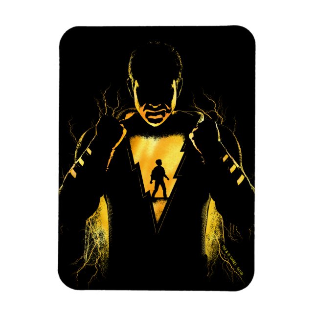 Magnet Flexible SHAZAM ! | Shazam et Billy Lightning Silhouette (Vertical)
