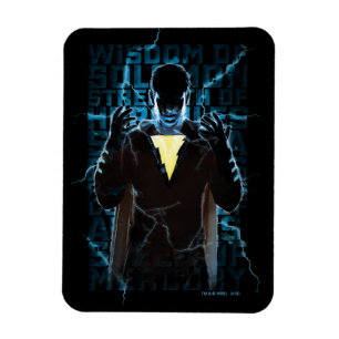 Magnet Flexible SHAZAM !   Shazam et typographie de foudre de