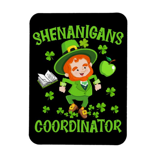Magnet Flexible Shenanigans Coordonnateur Funny Enseignant St Patr (Vertical)