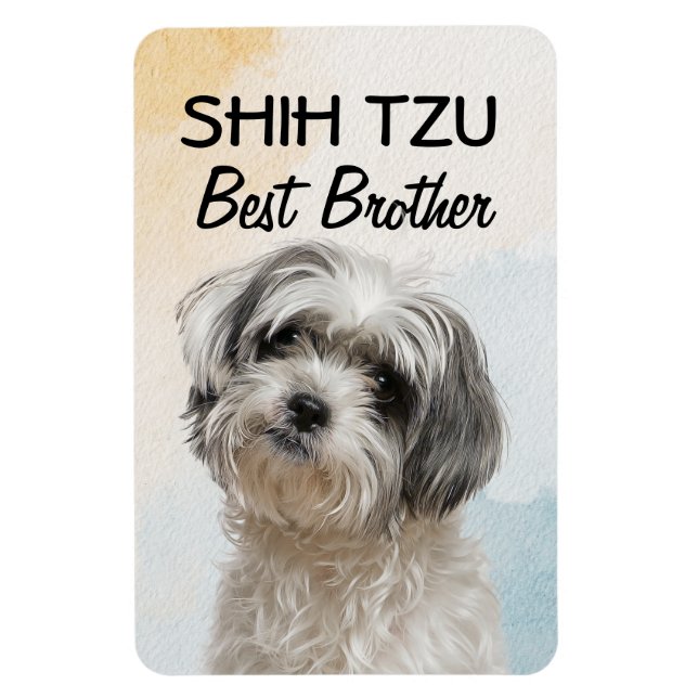 Magnet Flexible Shih Tzu Best Brother (Vertical)