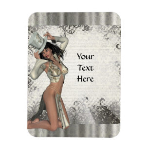 Magnet Flexible Shogirl en argent
