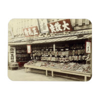 Shop à Kyoto, c.1890 (hand-coloured photo)