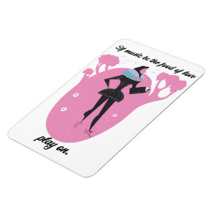 Magnet Flexible Si la musique est la nourriture de l'amour, jouez