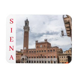 Magnet Flexible Siena Palazzo Pubblico vue réfrigérateur aimant
