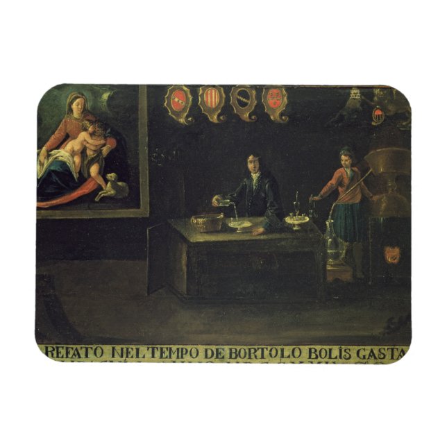 Magnet Flexible Sign of the Ventian Pharmacists' Guild, 1729 (Horizontal)