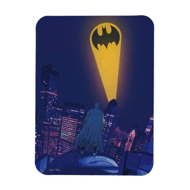 Magnet Flexible Signal de chauve-souris sur Gotham (Vertical)
