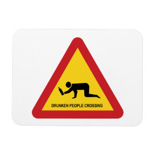 MAGNET FLEXIBLE SIGNE DE TRAFIC DES PERSONNES BLANCHISES