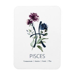Magnet Flexible Signe étoilé zodiaque Pisces