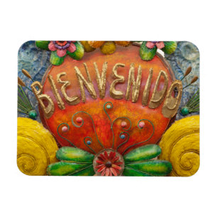 Magnet Flexible Signe Welcom en espagnol, Mexique