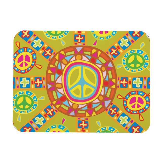 Magnet Flexible Signes de paix, Symboles (Horizontal)