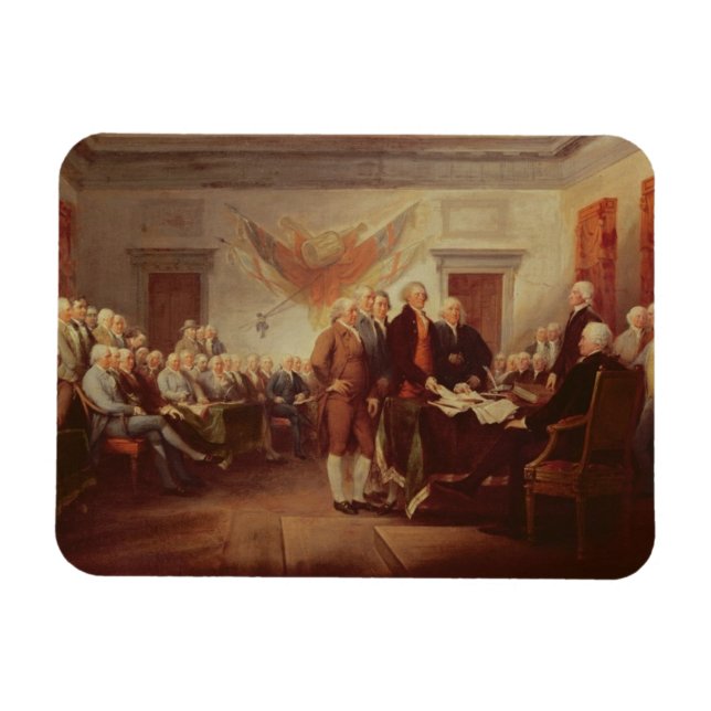 Magnet Flexible Signing the Declaration of Independence, 4e (Horizontal)
