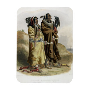 Magnet Flexible Sih-Chida et Mahchsi-Karehde, Indiens de Mandan,