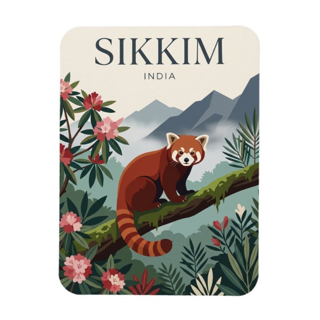 Magnet Flexible Sikkim Inde (Vertical)