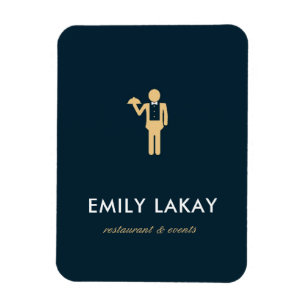 Magnet Flexible Silhouette bleue beige