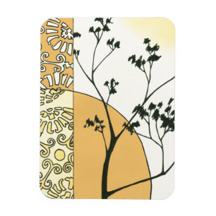 Magnet Flexible Silhouette clairsemée d'arbre par Megan Meagher