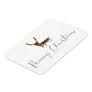 Magnet Flexible Silhouette de renne en ligne artistique de Slipper