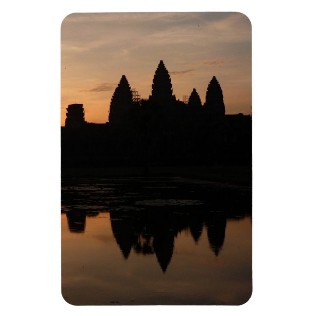 Magnet Flexible silhouette du lever du soleil angkor (Vertical)
