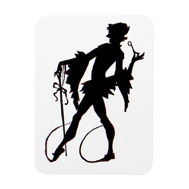 Magnet Flexible Silhouette magicienne des années 1920 (Vertical)