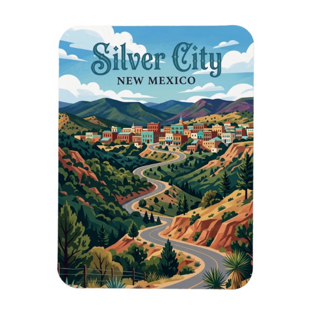 Magnet Flexible Silver City États-Unis (Vertical)