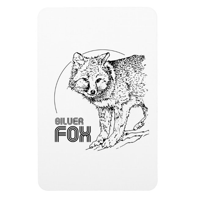 MAGNET FLEXIBLE SILVER FOX VINTAGE (Vertical)