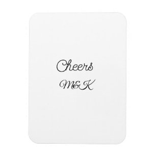 Magnet Flexible Simple ajout de nom minimal acclamations couple no