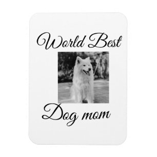 Magnet Flexible Simple animal coloré ajouter nom photo chien maman