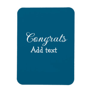 Magnet Flexible Simple congratulation graduation add your