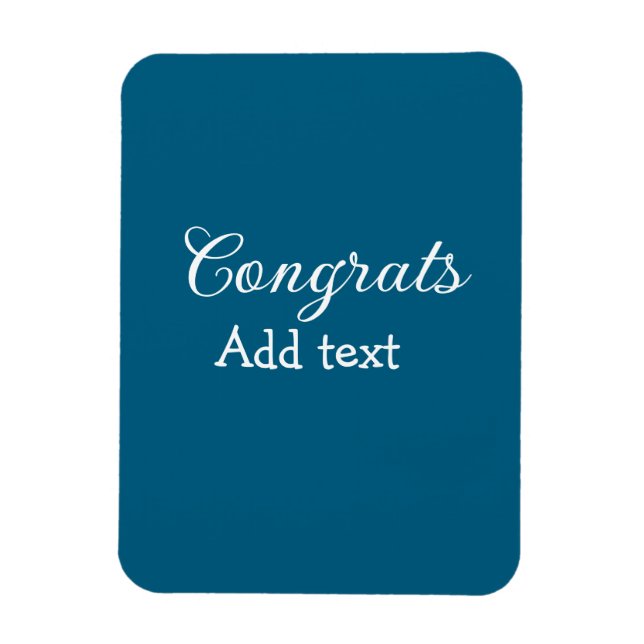 Magnet Flexible Simple congratulation graduation add your (Vertical)
