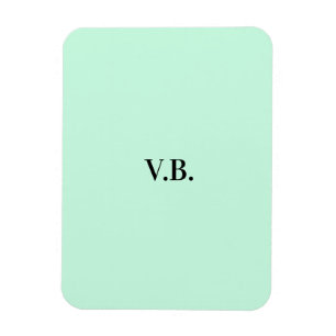 Magnet Flexible Simple couleur solide ajouter le nom du texte mono