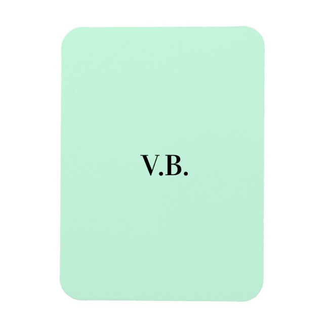 Magnet Flexible Simple couleur solide ajouter le nom du texte mono (Vertical)
